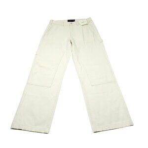 Abercrombie Baggy Double Knee Carpenter Pants Jeans Men's Size 31 x 32 Beige Tan